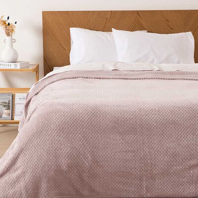 Imagen 1 del producto Frazada Mashini PopCorn 2 Plazas Rosa