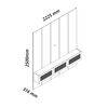 Home Decocasa Realce Native hasta 85" Natural Off White