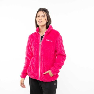Poleron Deportivo Mujer Black County Fucsia