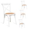 Set 4 Sillas Spazzio Retro Blanco