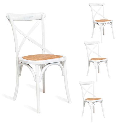 Set 4 Sillas Spazzio Retro Blanco
