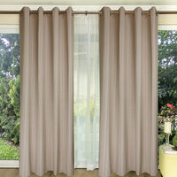 Combo Cortinas Doral Emilia 220 x 140 cm Beige
