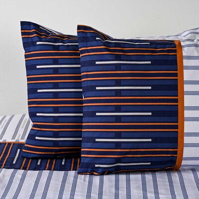 Imagen 2 del producto Juego de Sábanas American Family 144 Hilos 2 Plazas Trazos Azul