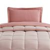 Plumón Liso Casa Linda 1,5 Plazas Bicolor Rosado