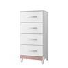 Cómoda Vekkahome Mobi 4 Cajones Blanco