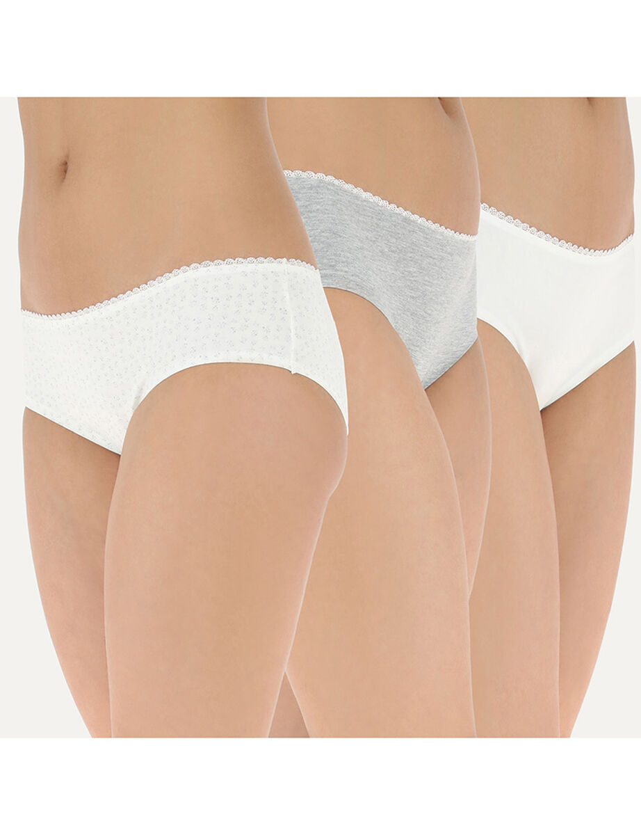 Pack 3 Calzones Pantaletas Mujer Flores