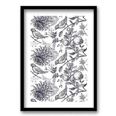 Imagen 1 del producto Cuadro Decorativo Retela Pájaros Azules 40 x 30 cm