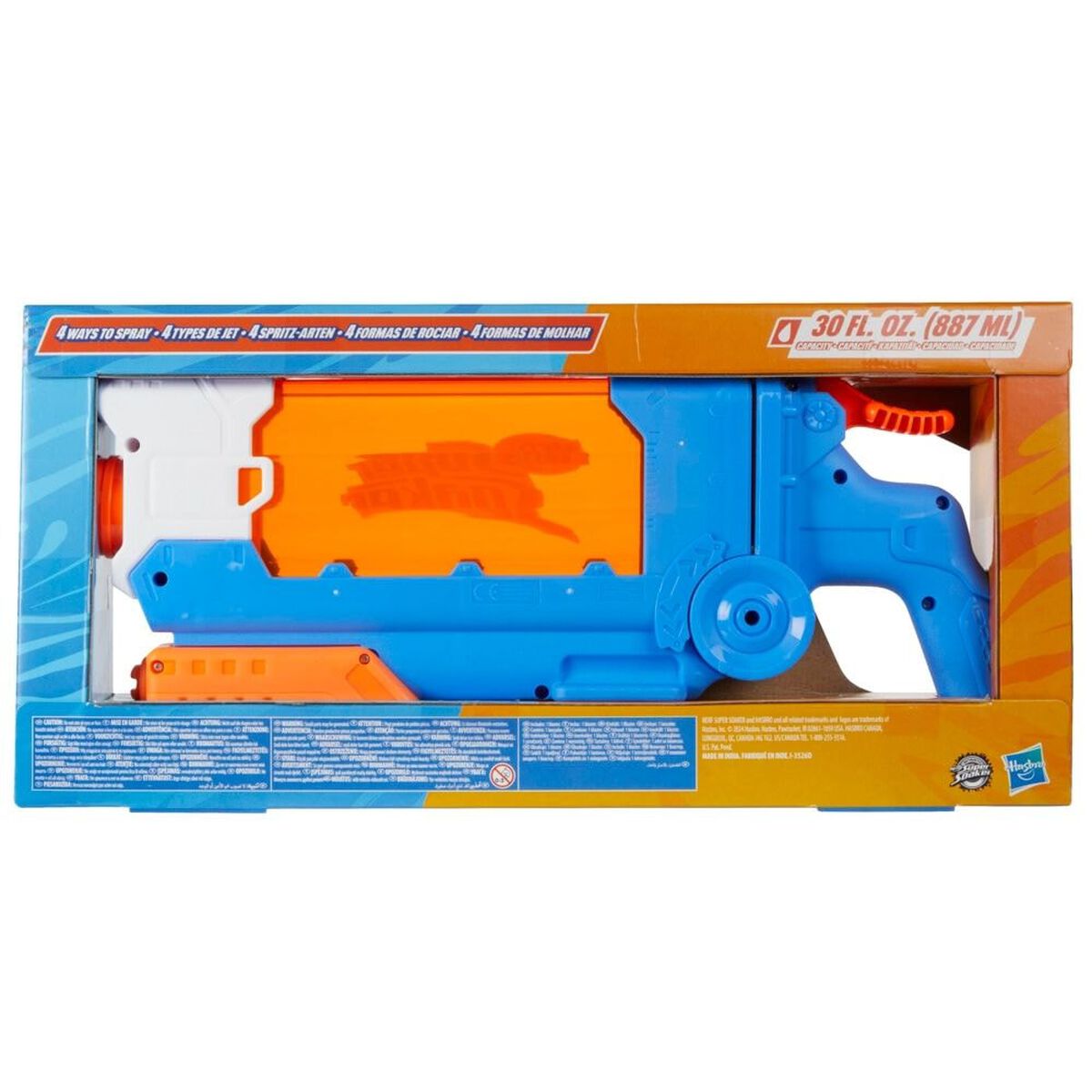 Lanzador de Agua Super Soaker Flip Fill 4 Estilos de Rociado