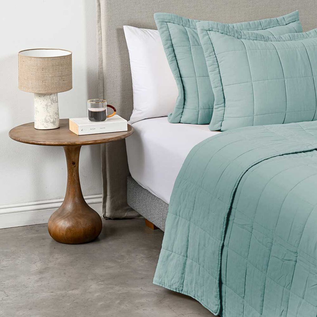 Quilt Cannon 2 Plazas Block Sage