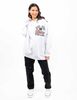 Polerón Hoodie Con Estampado Oversized Mujer Icono