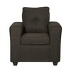Juego de Living Black Factory Ranger Sofá 3 Cuerpos + Dos Sillones 1 Cuerpo Café