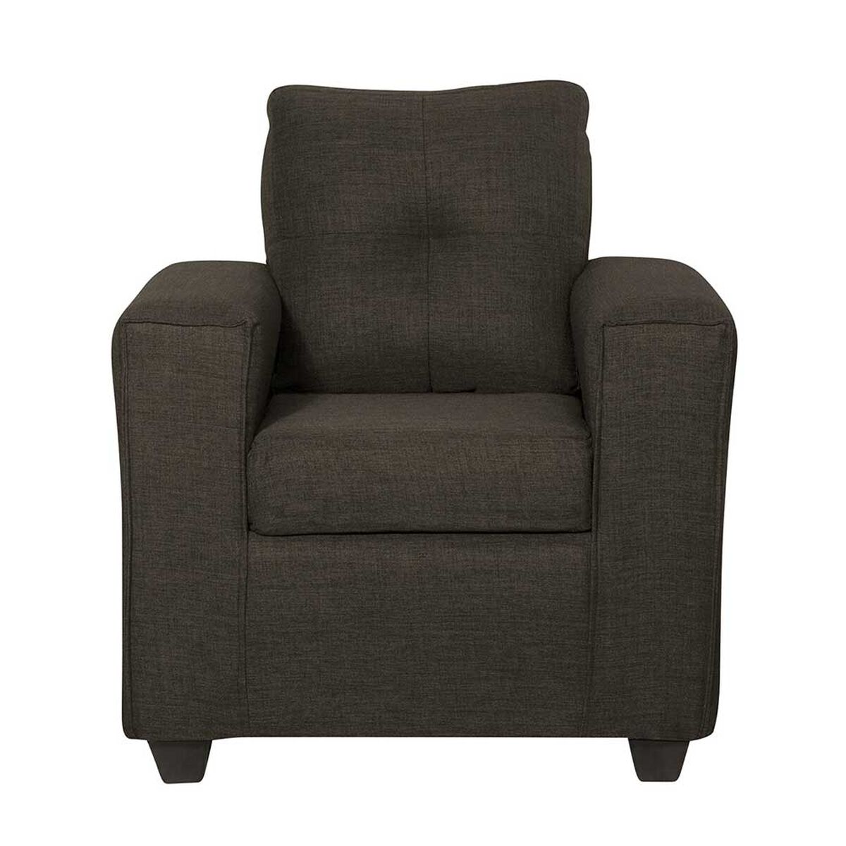 Juego de Living Black Factory Ranger Sofá 3 Cuerpos + Dos Sillones 1 Cuerpo Café