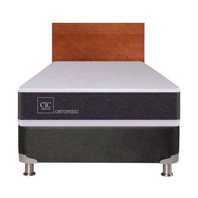 Imagen 1 del producto Box Spring CIC 1 Plaza New Ortopedic + Respaldo New Villarrica