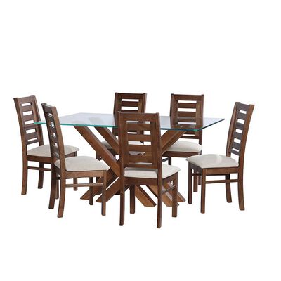 Juego de Comedor Latam Home Merida 6 Sillas Blanco