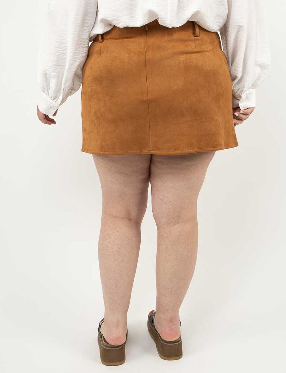 Falda Mini Terciopelo Plush Mujer Extralindas