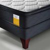 Cama Europea Drimkip 1,5 Plazas Eurotop + Respaldo Royal + Velador Rover