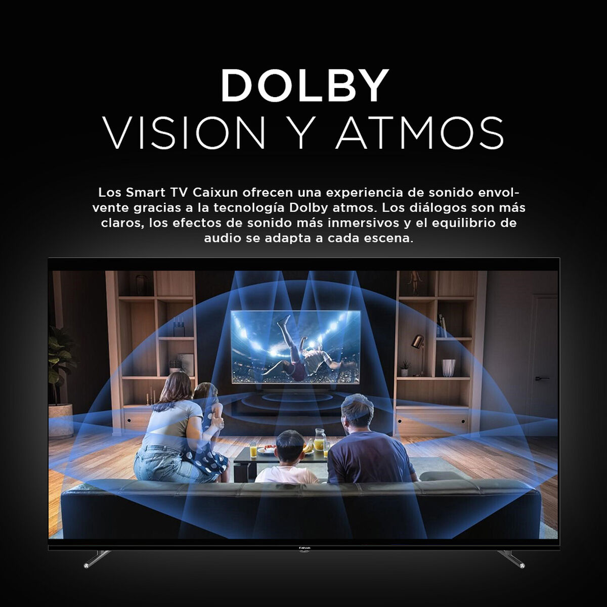 Smart TV LED 75" Caixun 4K Google TV C75VHUG