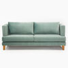 Juego de Living Barra Design Larisa Sofá 3 Cuerpos + Dos Sillones 1 Cuerpo Verde Claro