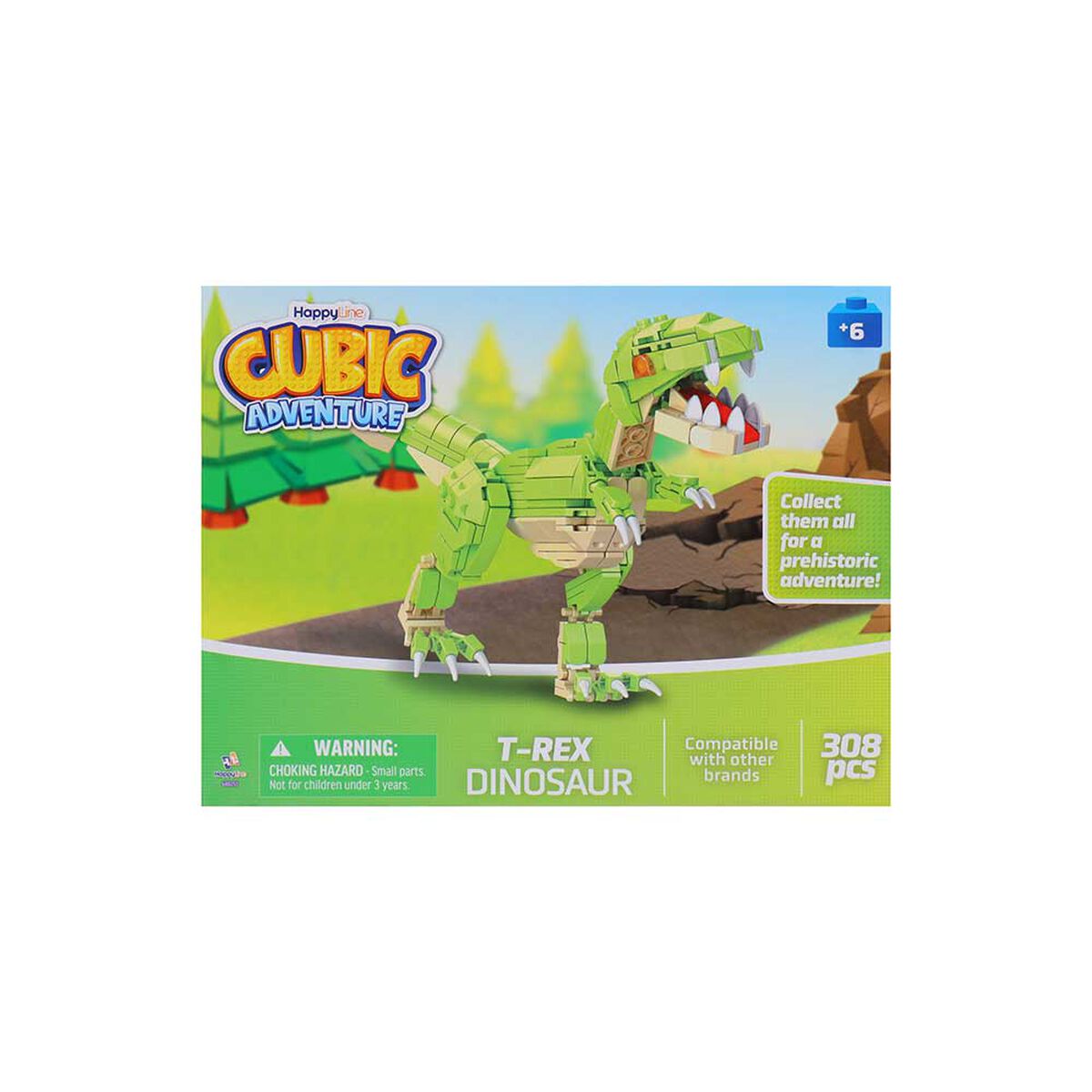 Bloques 308 Piezas - Dino Hapy Line