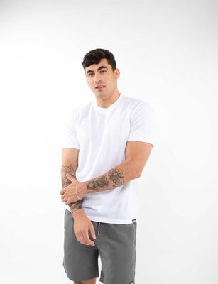 Imagen 1 del producto Polera Manga Corta Hombre Icono Blanco