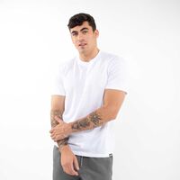 Polera Manga Corta Hombre Icono Blanco