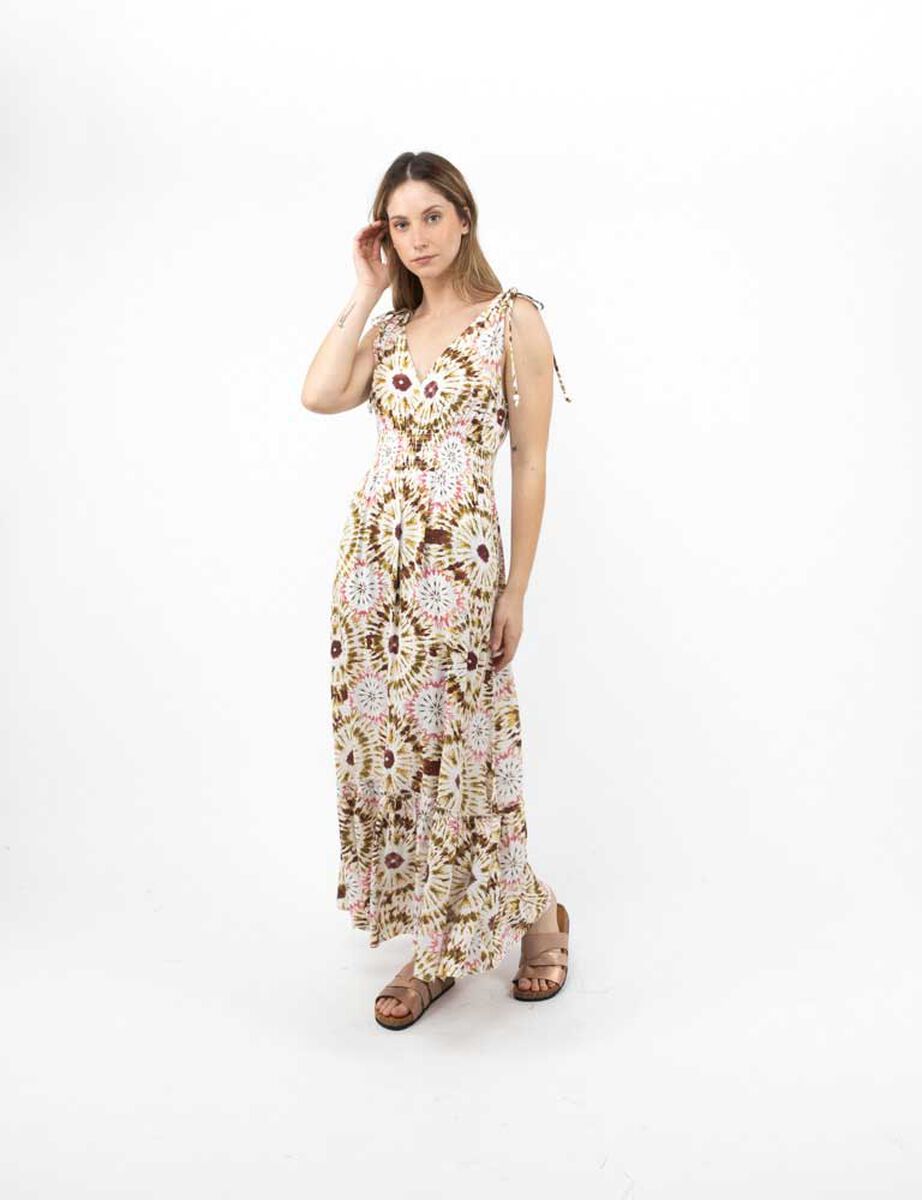 Vestido Maxi Sin Mangas Mujer Alma