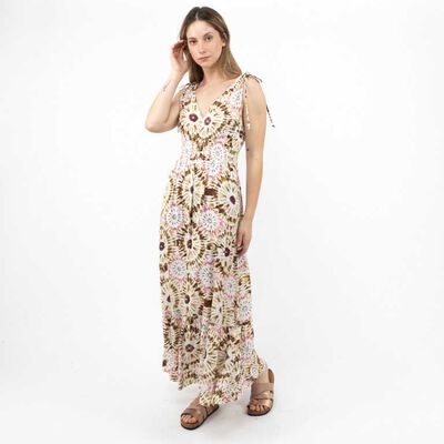 Vestido Maxi Sin Mangas Mujer Alma