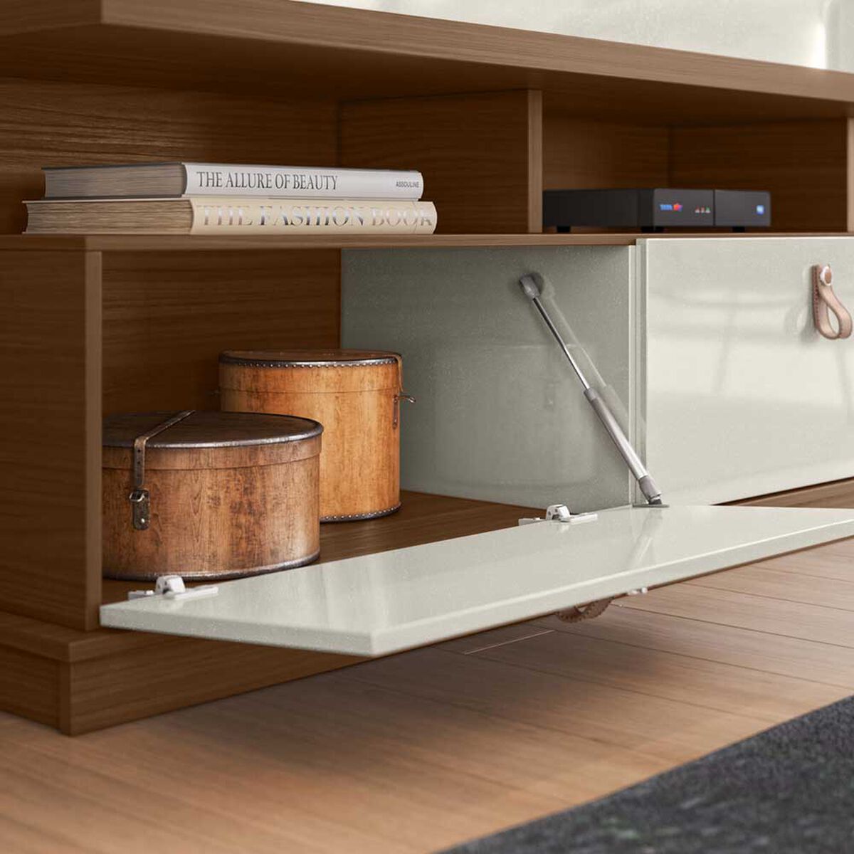 Panel TV Onessta Bilbao Cedro Off White Hasta 75"