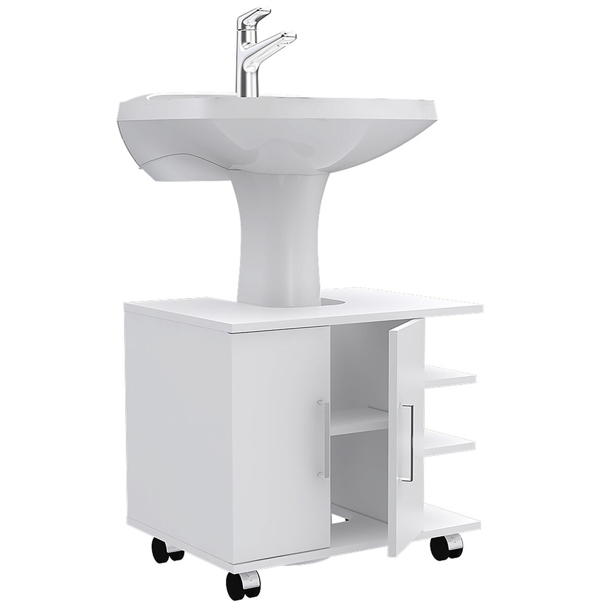Mueble de Lavamanos 55 + Espejo TuHome Bath 55
