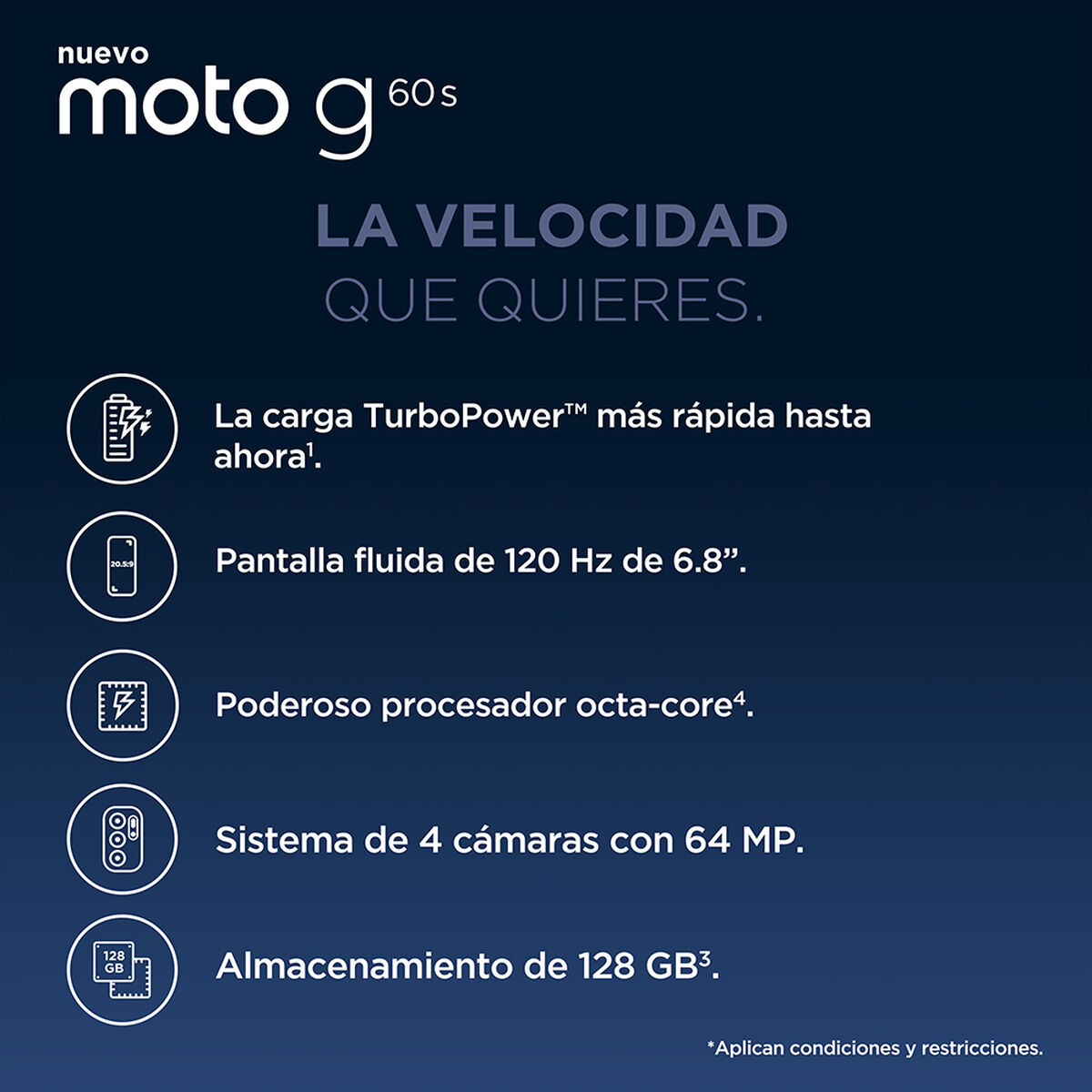 Celular Motorola Moto G60s 128GB 6,8" Azul Liberado