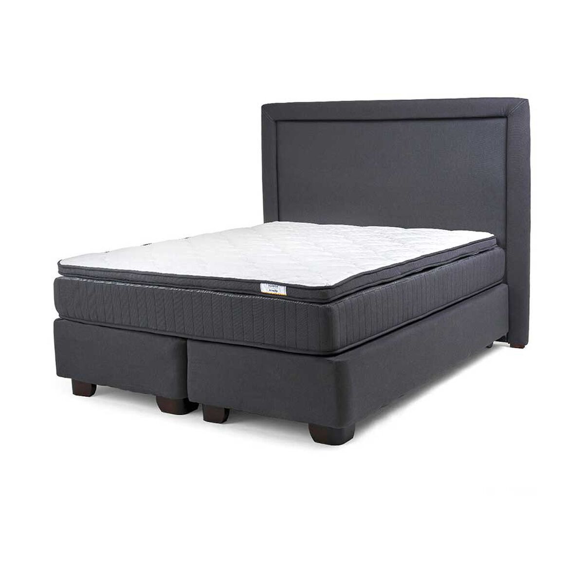 Cama Americana Drimkip Base Dividida 2 Plazas Plus Hybrido + Respaldo