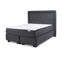 Cama Americana Drimkip Base Dividida 2 Plazas Plus Hybrido + Respaldo