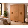 Closet Di Poretti Design Itacare 3 Cajones 6 Puertas Caf&eacute; Claro