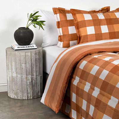 Imagen 2 del producto Plumón Elements & Co 2 Plazas Vichy Naranjo