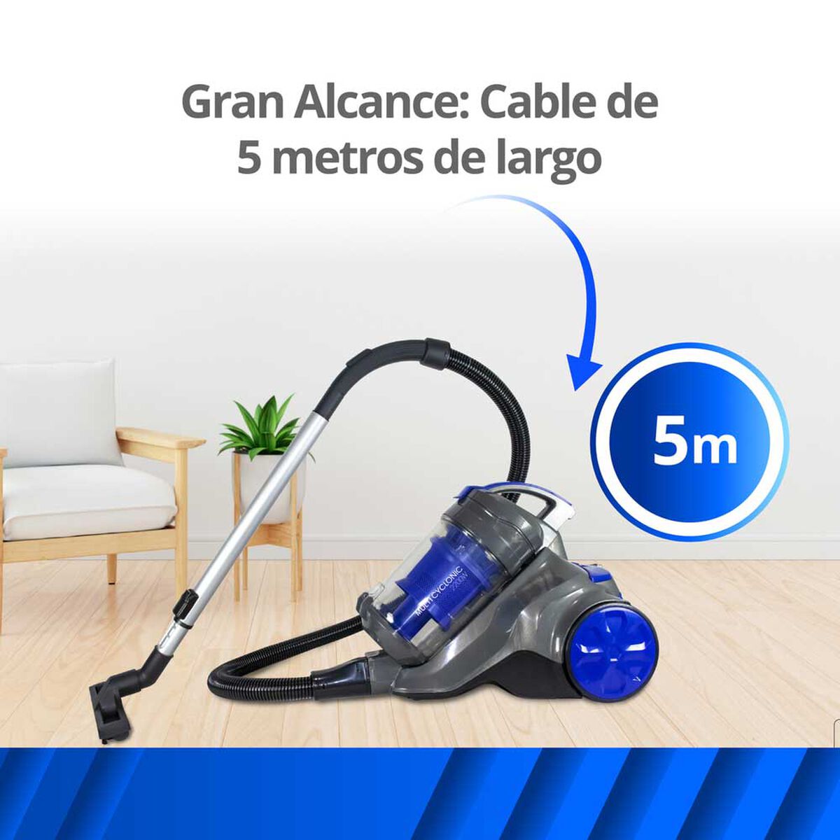 Aspiradora de Arrastre Thörben Thor Multicyclonic 3.5 lts.