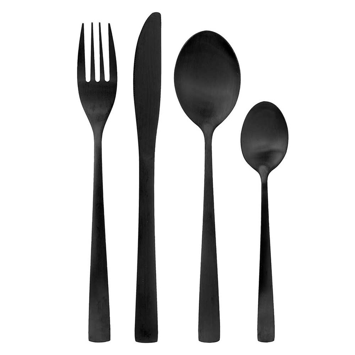 Juego de Cubiertos Urban Products Acero Inoxidable Negro 16 Piezas