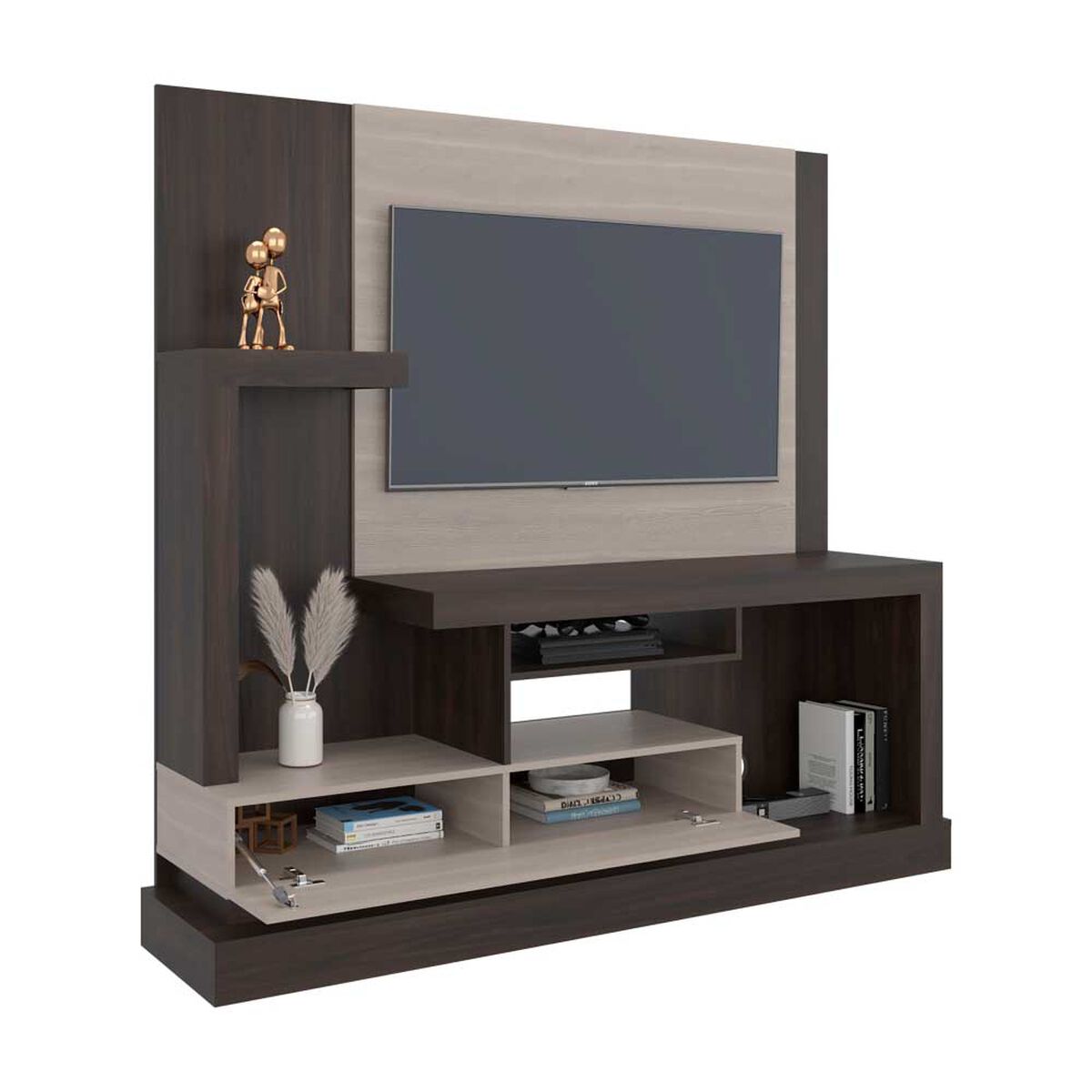 Estante TV TuHome Alcaceres Hasta 55" Ebano