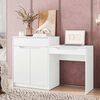 Tocador Vekkahome Trend 2 Puertas 1 Cajón Blanco