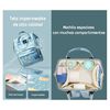 Mochila Maternal Impermeable con Usb Lubabycas Gris
