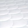 Cama Europea Rosen 1,5 Plazas New Style 4 Plus + Respaldo Rachel Gris + Velador