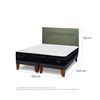 Cama Europea CIC Base Dividida King S&uacute;per Premium + Respaldo Milan Olivo