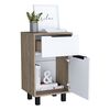Velador TuHome Kaia 1 Cajón Miel/Blanco
