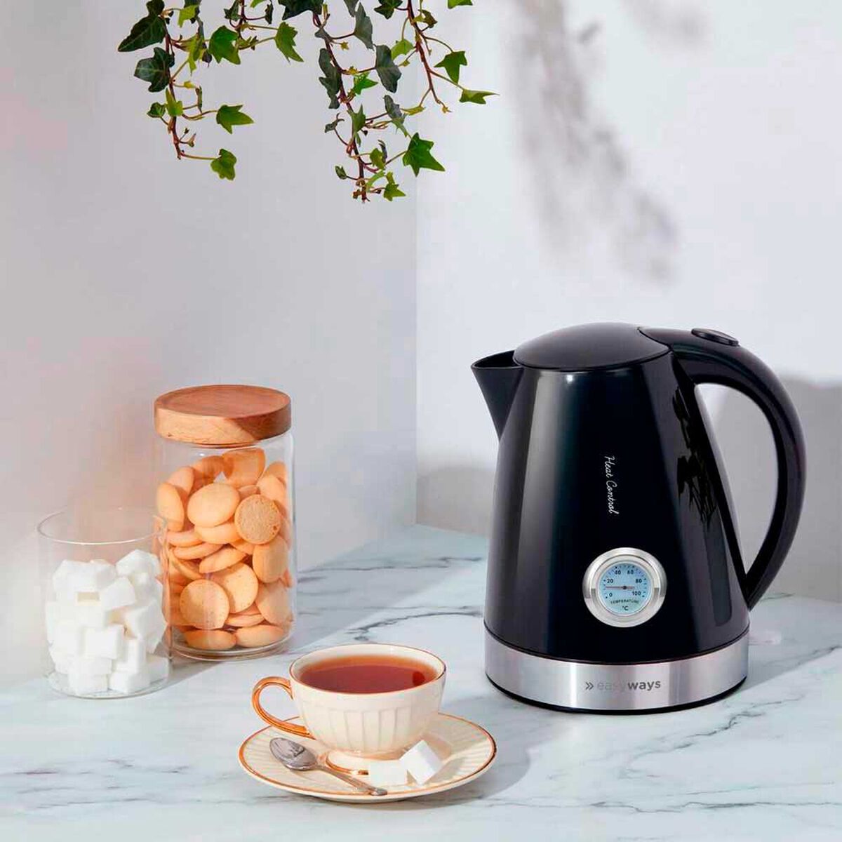 Hervidor Easyways Heat Control Negro 1,7 lts.