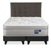 Cama Europea Flex Super King Paradise + Respaldo Design Grafito