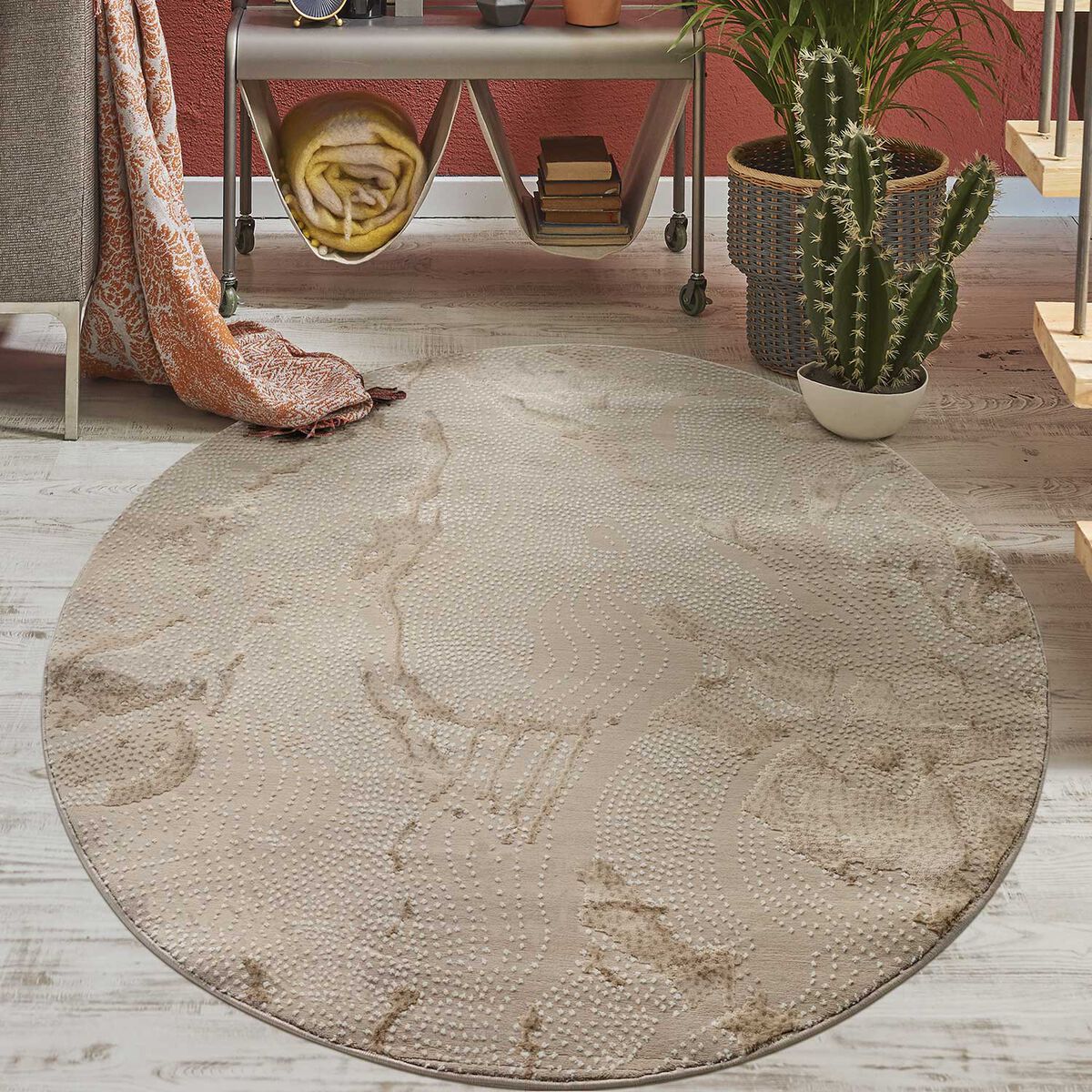 Alfombra Modalfo Babil Beige 160 x 160 cm