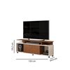 Rack TV Altavision Tomy Frow 60" Café y Blanco
