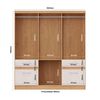 Closet Yardas Liliana 6 Puertas 4 Cajones Bicolor