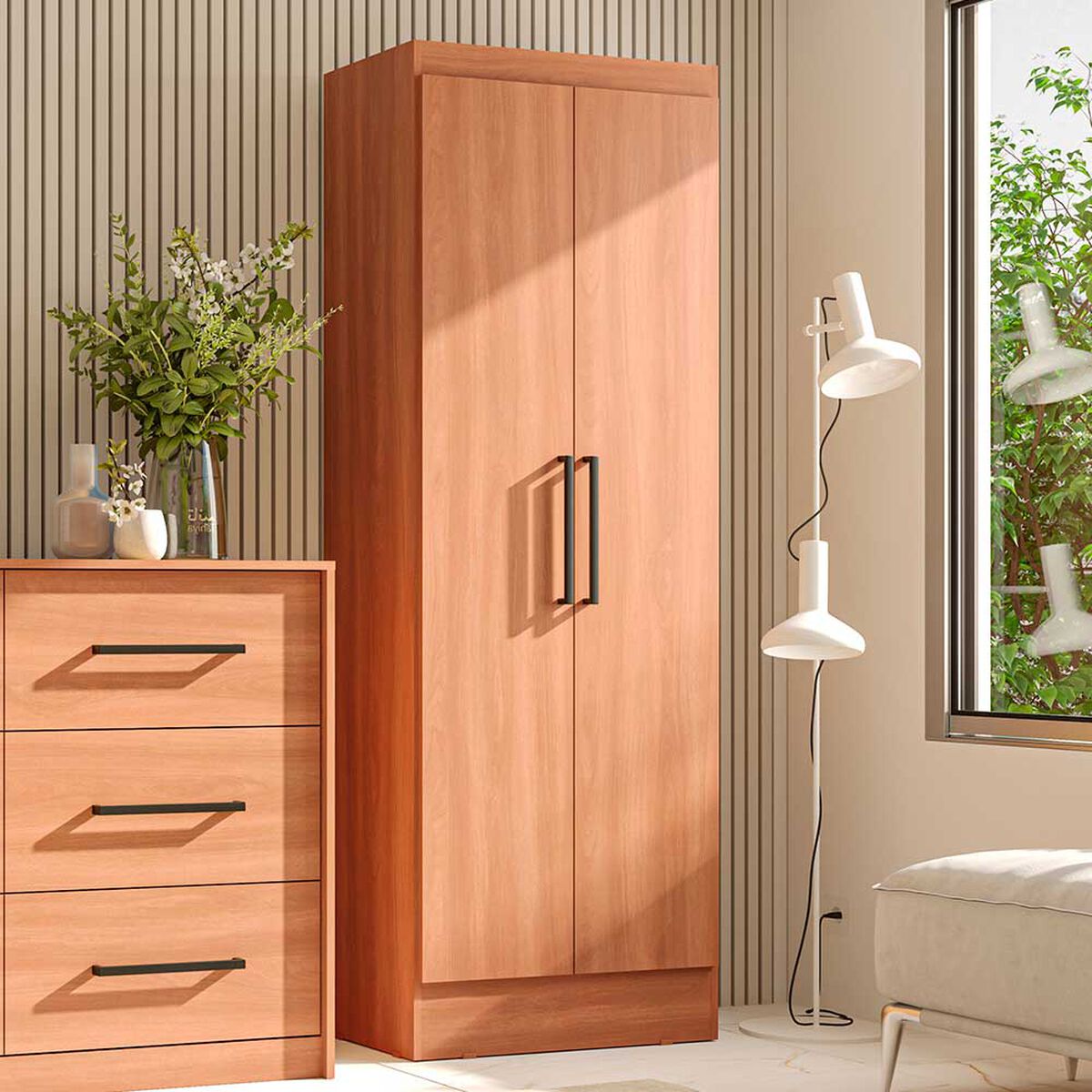 Clóset Roca Ámbar 2 Puertas Canela