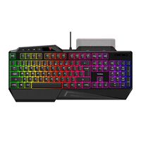 Teclado Gamer Targa TG-K120 RGB Semi Mecánico Negro