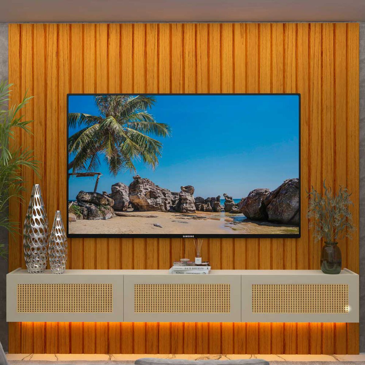 Home Decocasa Majestade Native hasta 85" Natural Off White